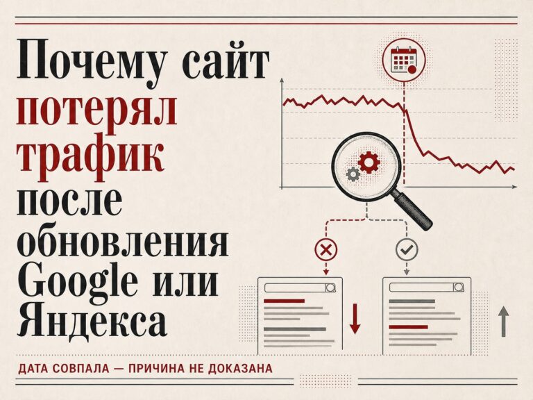 Почему сайт потерял трафик после обновления Google или Яндекса